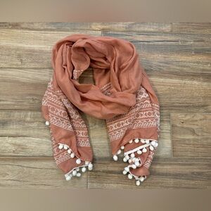 🌈FREE in a bundle 🌈Dusty rose pink boho scarf